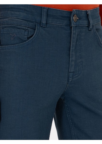 Erkek Petrol Slim Fit Jean Pantolon 50290516-VR102 indirimleri