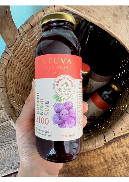 %100 Kokulu Üzüm Suyu Minikler 250 ml