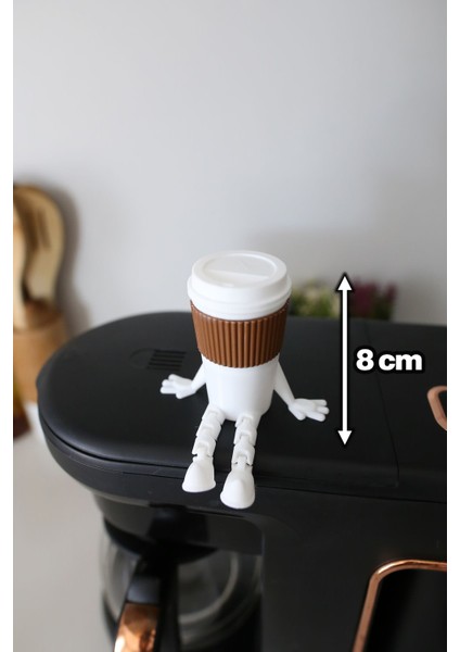 3'lü Sevimli Latte Kahve Köşesi Seti - Ayaklı Latteart Seti fırsatları