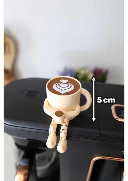 3'lü Sevimli Latte Kahve Köşesi Seti - Ayaklı Latteart Seti indirimleri