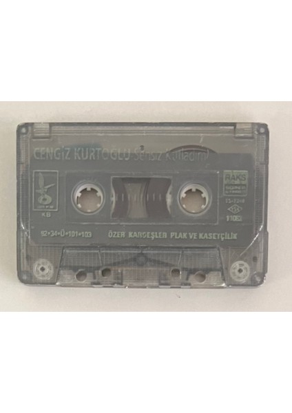 Cengiz Kurtoğlu Sensiz Kutladım Kaset (Kartonetsiz Sadece Kaset Dönem Baskı)