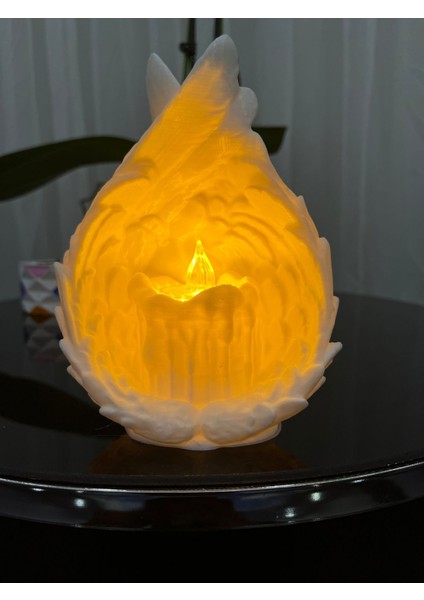 Melek Kanatlı Dekoratif Süs ve Obje, Tealight LED Mum Dahil 11 CMX15,5 cm modelleri