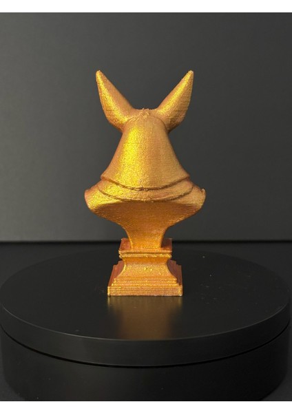 Antik Altın Renkli Anubis Büstü Dekoratif Obje – Mısır Temalı Heykel modelleri