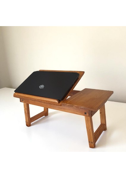 Kutu Detaylı Katlanabilir Ayarlanabilir Portatif Tablet Laptop Sehpa Çalışma Kahvaltı Masası