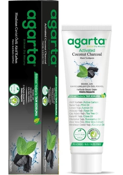 Doğal Diş Macunu 100ML Aktif Karbonlu (5 Li Set) fiyatları