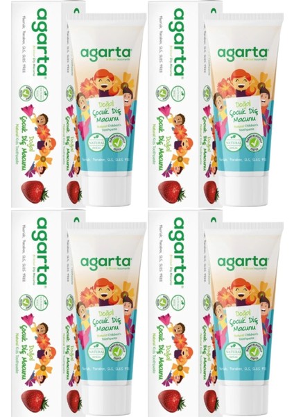 Doğal Diş Macunu 75ML Çocuk (4 Lü Set)