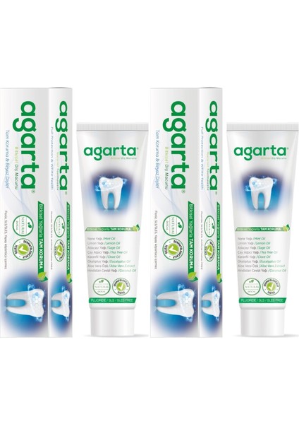 Doğal Diş Macunu 100ML Bitki Özlü (2 Li Set)