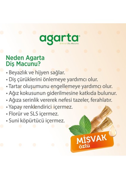 Doğal Diş Macunu 100ML Misvak Özlü indirimleri