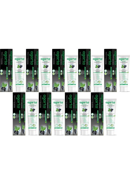 Doğal Diş Macunu 100ML Aktif Karbonlu (9 Lu Set)