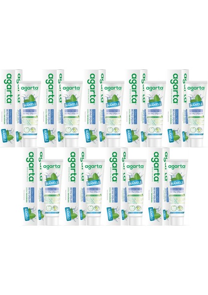 Doğal Diş Macunu 100ML Naneli (9 Lu Set)