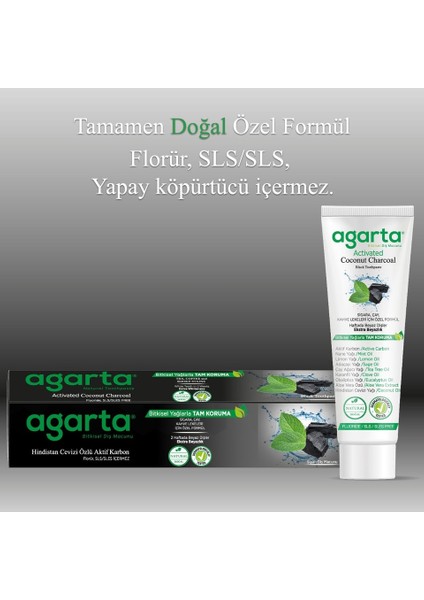 Doğal Diş Macunu 100ML Aktif Karbonlu (3 Lü Set) indirimleri