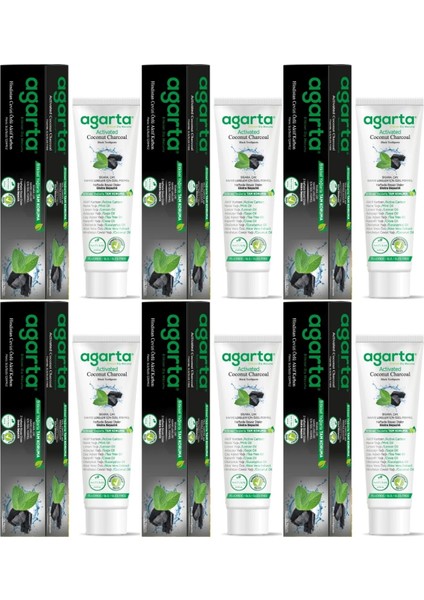 Doğal Diş Macunu 100ML Aktif Karbonlu (6 Lı Set)