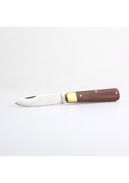 Cemil Erişen Bursa Çakı No:1 - 15,5 cm , Ahşap Sap, Perçinli, Tek Sarı