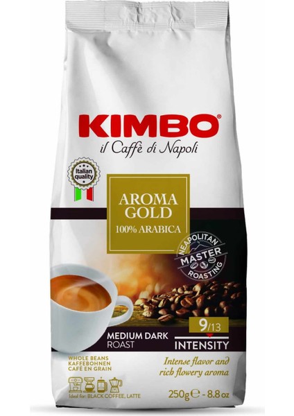 Aroma Gold 100% Arabica Çekirdek Kahve (250 gr)