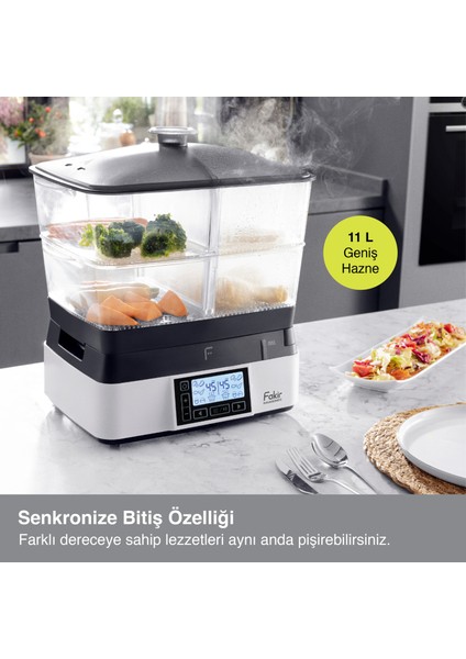Premium Steam 1800W 18 Litre Buharlı Pişirici