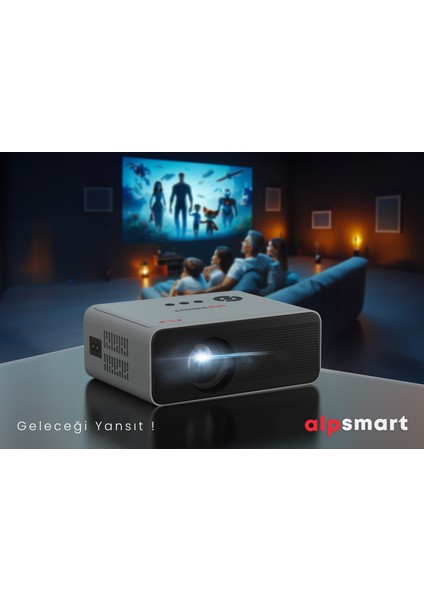 AS-585 Android 11 Led Projeksiyon Cihazı