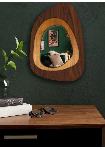 Patara Stone Duo Dekoratif Ayna -Duvar Aynası