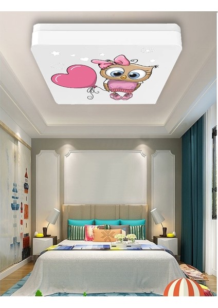 Lüks Çocuk Odası Avize 25WATT-30 cm x 30 cm Lüks LED Aydınlatma, Bayankuş (Yeni) indirimleri