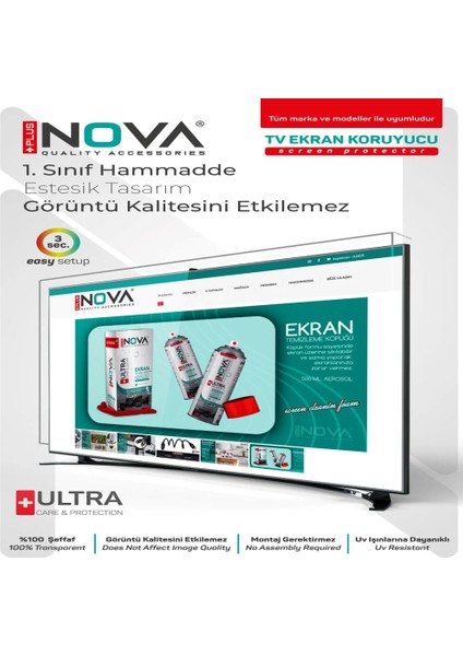 Tv Ekran Koruyucu 50''