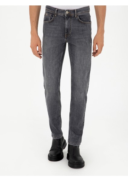 Erkek Antrasit Slim Fit Jean Pantolon 50290520-VR006