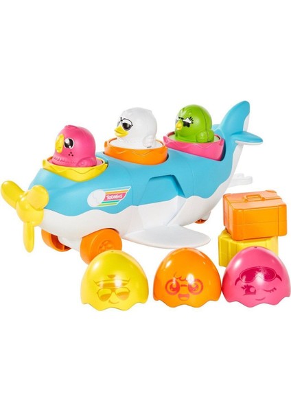 73147 Tomy - 2si1 Arada Uçak ve Saklambaçlı Yumurtalar 12-36 Ay