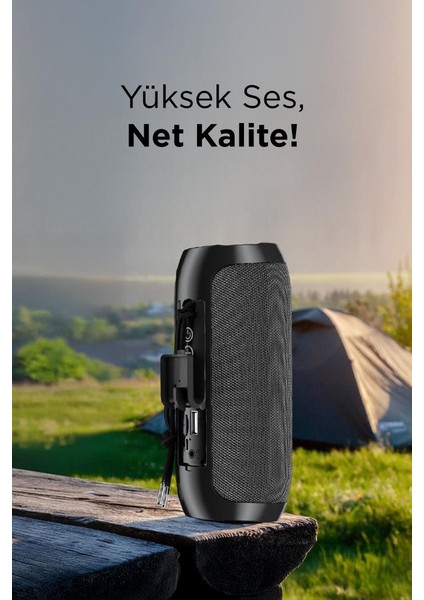 D47 Mavi Bluetooth Hoparlör Kablosuz Taşınabilir Ses Bombası Tws, Usb, Tf Kart, 1200 Mah modelleri