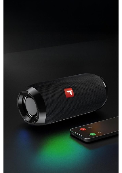 D47 Kırmızı Bluetooth Hoparlör Kablosuz Taşınabilir Ses Bombası Tws, Usb, Tf Kart, 1200 Mah fırsatları