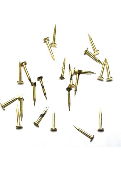 Klips, Menteşe, Ayağı Çivisi 9mm Çelik - Sarı 10GR