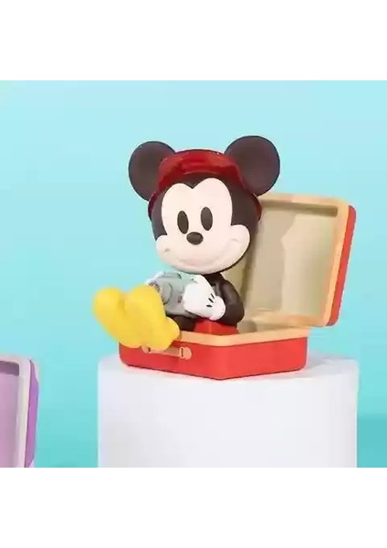 Miniso Mickey Minnie Donald Duck Seyahat Bagaj Serisi Gizem Kutusu Pvc Model Süs Yaratıcı Oyuncak El Yapımı Bebek Doğum Günü Hediyeleri Renk: Onaylandı A/boyut: Kutu (Yurt Dışından)