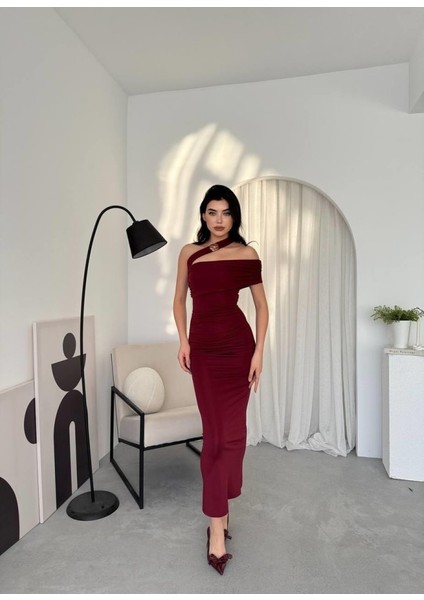 Reta Çapraz Omuz Elbise