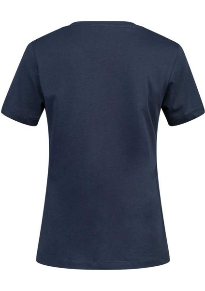 Alone Baskılı V Yaka Kadın T-Shirt 402