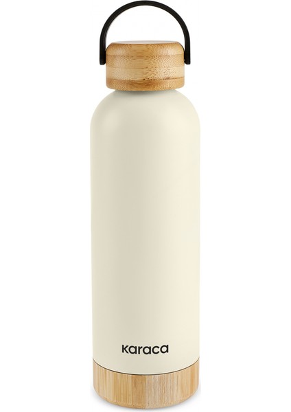 Woody Çelik Sızdırmaz Termos 500 ml Krem