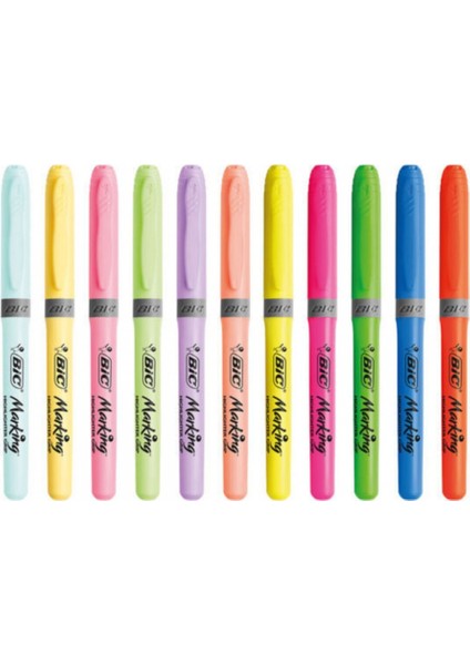 Pastel 6 Pastel + 6 Canlı Renk 12'li Fosforlu Kalem - Blister