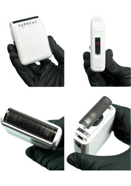 Beyaz Solo Tek Folyo Shaver Tıraş Makinesi 7800 Rpm Motor Usb-C Şarjlı