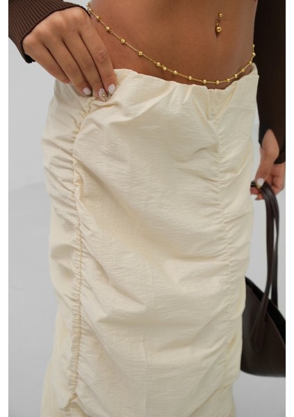 Büzgü Detay Maxi Etek fırsatları