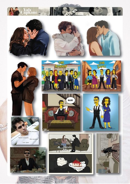 Yalı Çapkını (Seyfer) Sticker 1 Sayfa A4