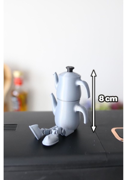 2'li Çaydanlık ve Çay Bardağı Seti - Ayaklı Sevimli Ince Belli Ajda Bardak Çay Köşesi Seti fiyatları