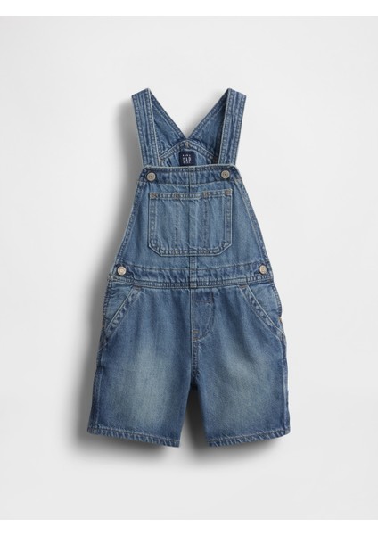 Erkek Bebek Lacivert Denim Tulum