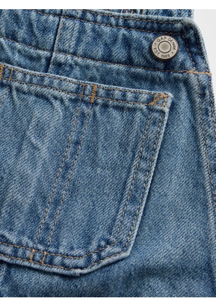 Erkek Bebek Lacivert Denim Tulum