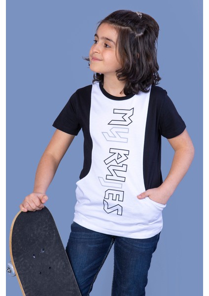 Erkek Çocuk T-Shirt My Rules Baskılı