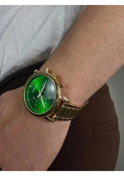 C.p Green Screen Vintage Wristhwatch