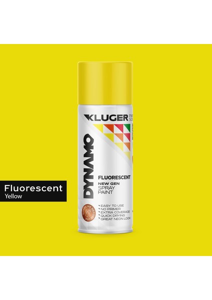 Floresan Sarı Sprey Boya 455