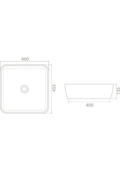 Seramik One Lavabo 46 x 46 cm fırsatları