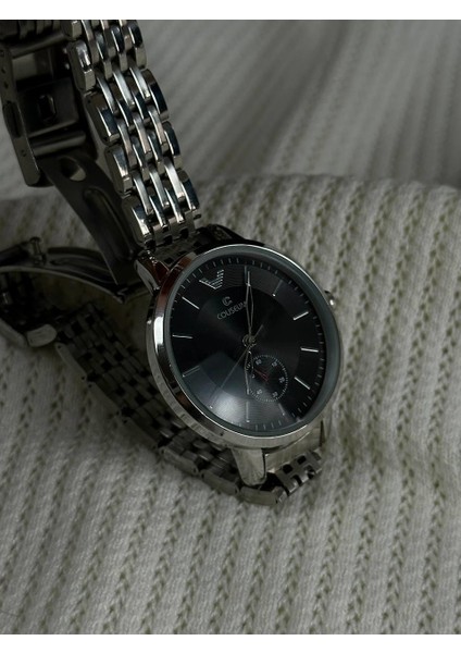 C.s Woman Silver Cord Vintage Wristhwatch