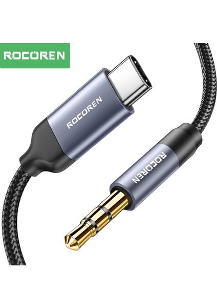 Type-C To 3.5mm Jack Aux Hi-Fi Dac Ses Kablosu 50 cm