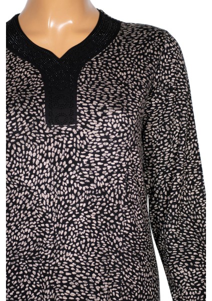 Kadın Demet Büyük Beden Kuplu Boydan Siyah Elbise Desen 69 fiyatları