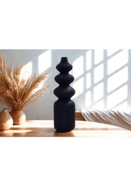 Boğumlu Modern 3D Vazo