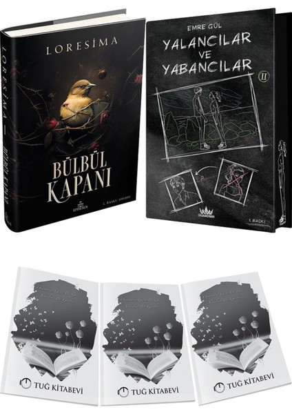 Yalancılar ve Yabancılar 2 Ciltli Özel Baskı ve Ephesus Yayınları Bülbül Kapanı 1 Ciltli Loresima 2li Set + Hediyeli