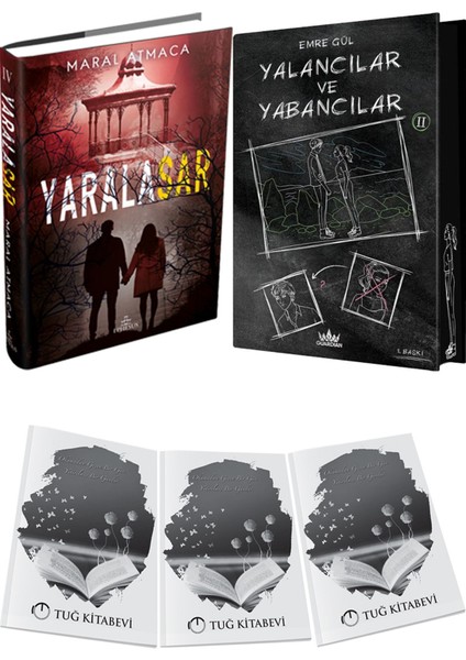 Yalancılar ve Yabancılar 2 Ciltli Özel Baskı ve Ephesus Yayınları Yaralasar 4 Ciltli Maral Atmaca 2li Set + Hediyeli