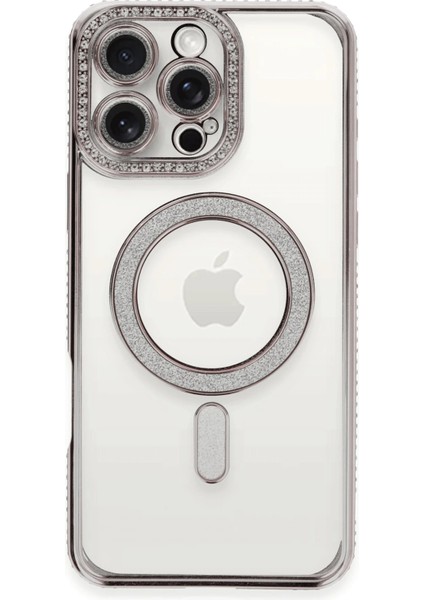 Iphone 16 Pro Max Kılıf Joke Simli Magneticsafe Kılıf - Pembe Gnzrz